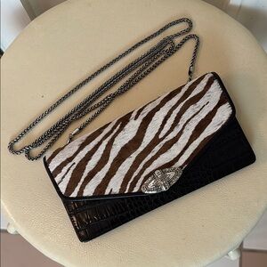Brighton Berry Wallet w/chain strap